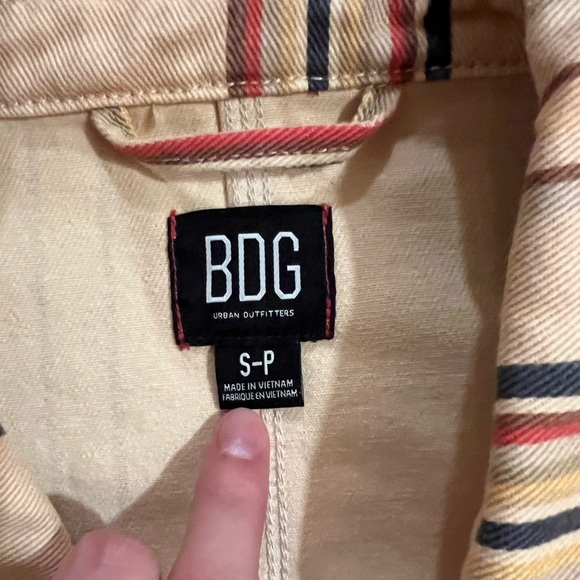 Urban outfitters striped denim jacket size small - Picture 2 of 2